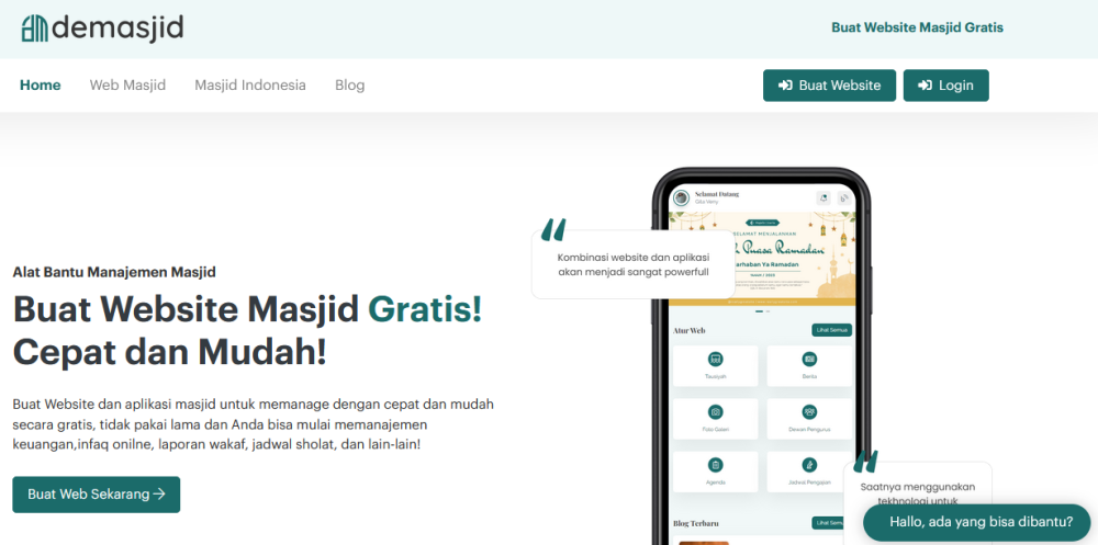 Foto blog Bergabunglah dengan DeMasjid.Com untuk Pengelolaan Masjid yang Lebih Mudah dan Efektif!